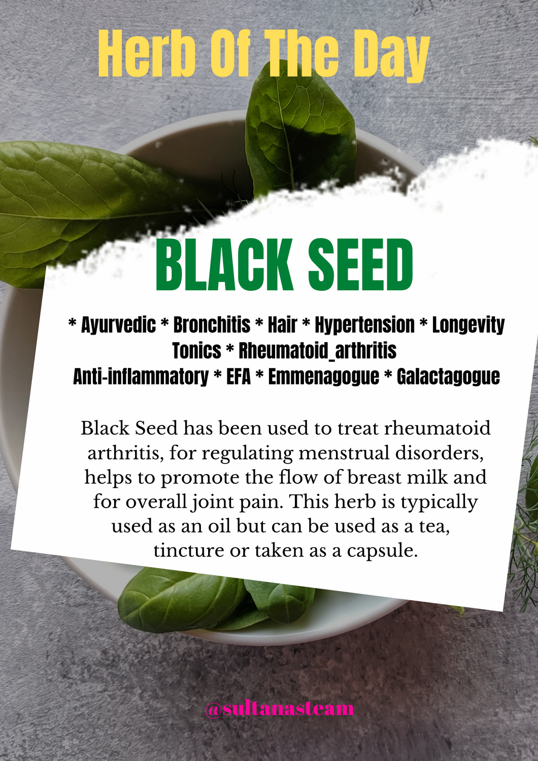 Black Seed (Black Cumin)